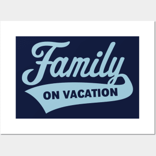 Family On Vacation (Family Holiday / Sky Blue) Posters and Art